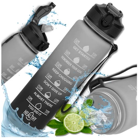 Sticla sport TRESSARI de 1000 ml, sticla solida Tritan fara BPA