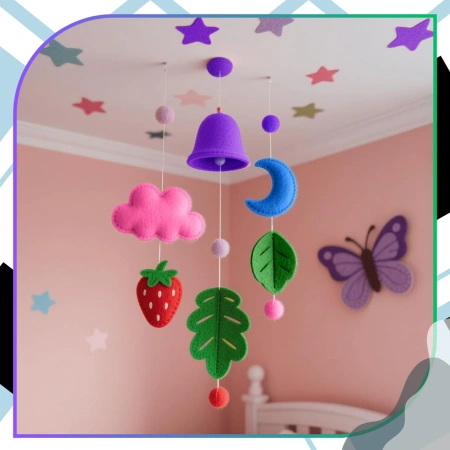 Foi decorative din fetru 40x45cm set de 20 bucăți, amestec de culori, mari