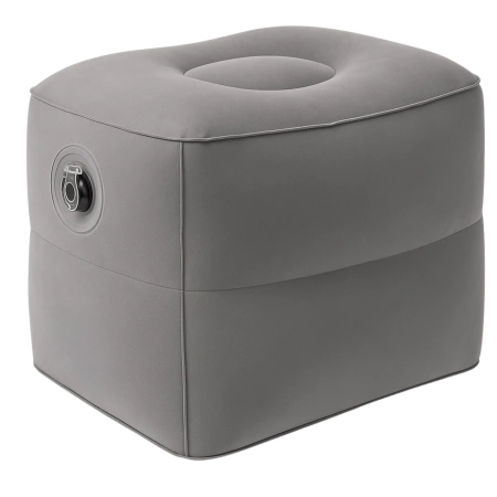 Pernă gri umflabilă confort pentru călătorie turistică