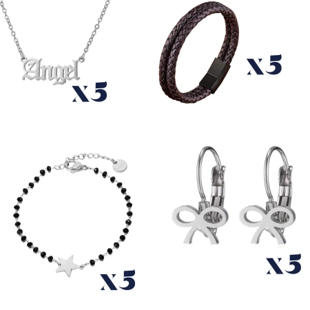 Cutie en-gros 105 buc, mix de 21 modele, accesorii moda