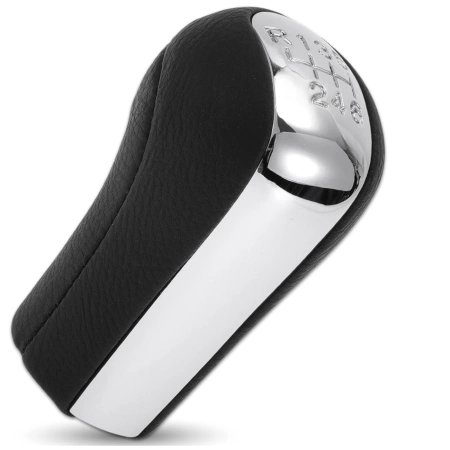 Buton schimbător de viteze Toyota Corolla Yaris Aygo Verso Avensis RAV4 Piele cromată