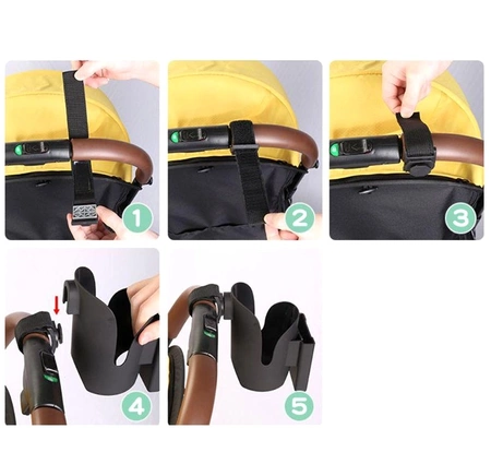 Suport telefon 2in1, pahar pentru sticla, carucior de bicicleta