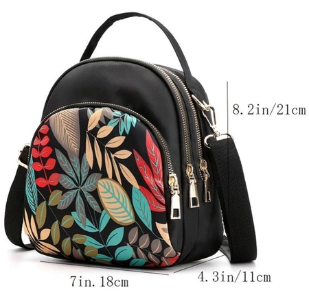 2in1 rucsac mic pentru femei geantă de umăr rucsac negru oraș