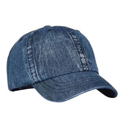 Șapcă de baseball vintage scurtă trucker din denim