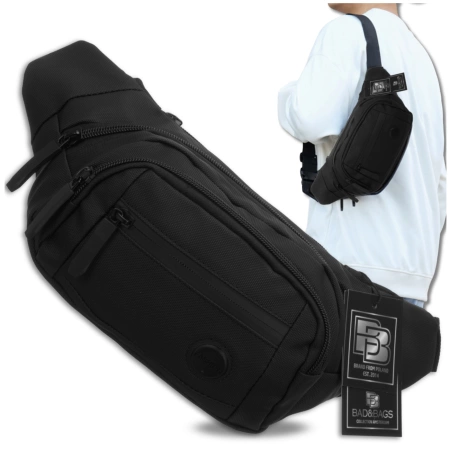 BAD&BAGS Geantă impermeabilă pentru bărbați, haină neagră