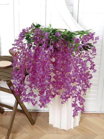 12 buc. flori de glicine agățate pentru ghirlande