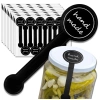 Autocolante decorative de securitate pentru borcane recipiente Hand made DIY 100buc.