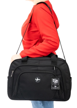 BAD&BAGS geanta de voiaj business pentru bagaj de mana avion neagra