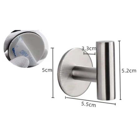 Baie cârlige set 4pc argint autoadezive