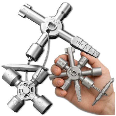 Cheie multifuncțională pentru dulapuri tehnice de comandă