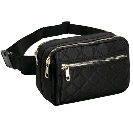 Negru impermeabil femei rinichi sachet curea de umăr sac de șold