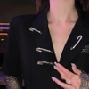 Zirconia broșă aur siguranță pin decorativ pin elegant