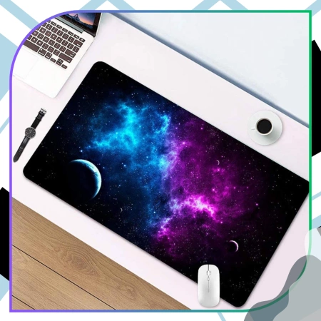 Covoraș de gaming pentru mouse pad Space Desk, 90x40 cm