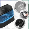 Coș de gunoi auto cu capac, compact, de călătorie
