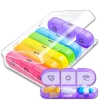 Cutie organizator colorat pentru medicamente 7 zile 3 momente ale zilei recipient casetă