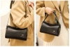 Elegant negru piele geanta de umăr doamnelor postbag