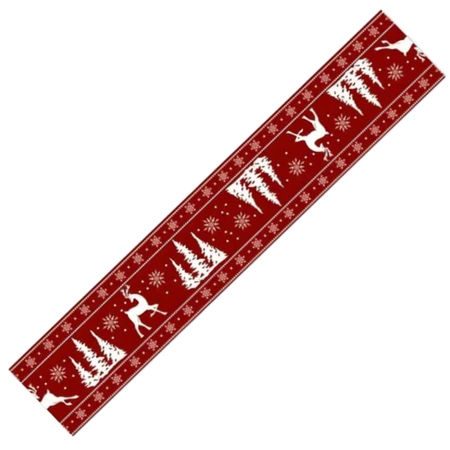 Față de masă burgundy de Crăciun