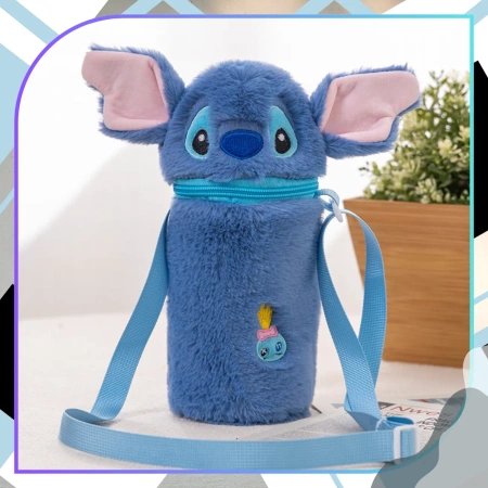 Pluș moale pentru capac pentru sticle termos din desene animate