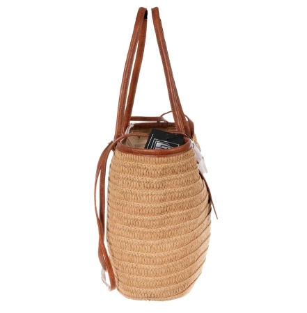 Geantă de umăr de damă mare de paie pentru BAD&BAGS de vară