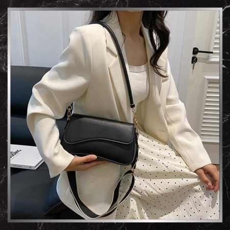 BAD&BAGS geanta de dama piele neagra mica eleganta