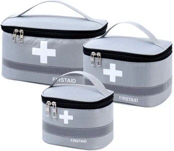 Trusa de prim ajutor, 3 buc, set medicamente, organizator medical de calatorie