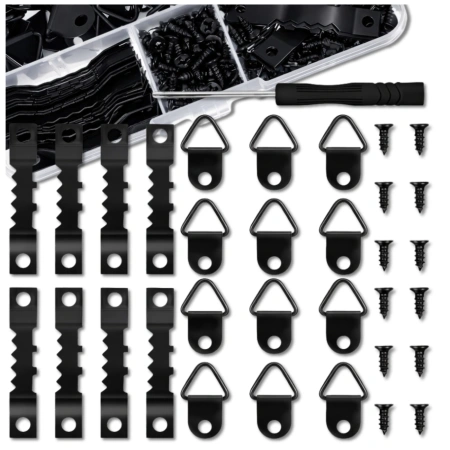 Cârlige pentru montarea tablourilor, fotografiilor, ramelor pe perete, suporturi, set de 251 de bucăți