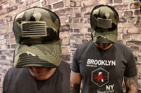 Şapcă de baseball din plasă aerisită militară