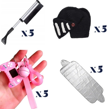 Cutie en-gros cu 105 buc accesorii, mix de 21 modele, accesorii moda