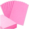 Set de 10 foi decorative din fetru roz 30x30cm