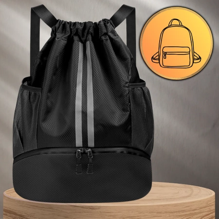 Rucsac negru sport pentru antrenament gimnastica