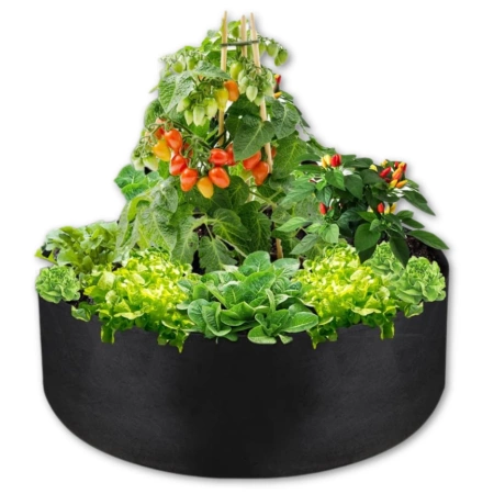 SAC mare de plantare ghiveci rotund 120 x 30 cm