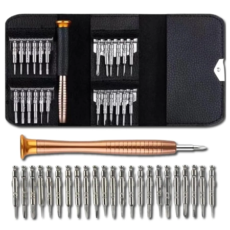 Set de șurubelnițe de precizie 25 în 1, șurubelnițe, biți TORX + carcasă