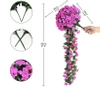 Hanging flori artificiale 1pc iederă alpinism decorative pentru balcon