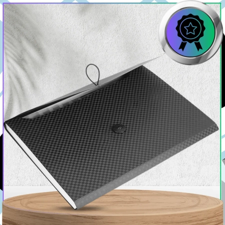 Organizator de dosare pentru documente A4, negru, pliabil