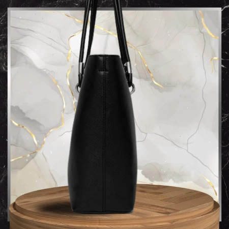 BAD&BAGS geanta shopper din piele de dama clasica neagra
