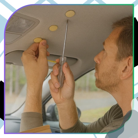 Kit reparatie captuseala auto 70 buc Nituri Bej