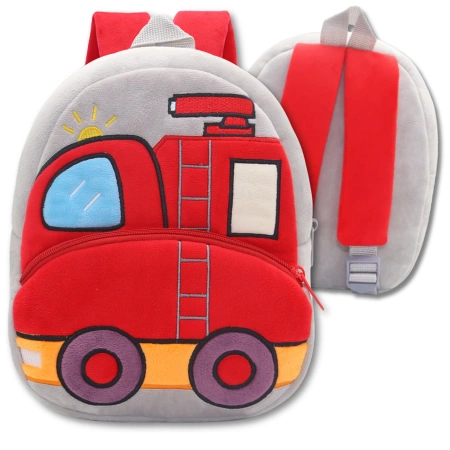Rucsac de pluș pentru copii, pentru preșcolari, cu fermoar GUARD