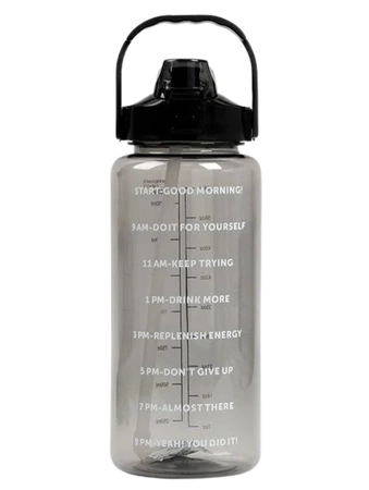 BPA FREE 2000ml PC sticla de sport pentru apă bea transparent