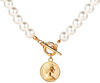 Colier de damă cu lanț de aur cu perle
