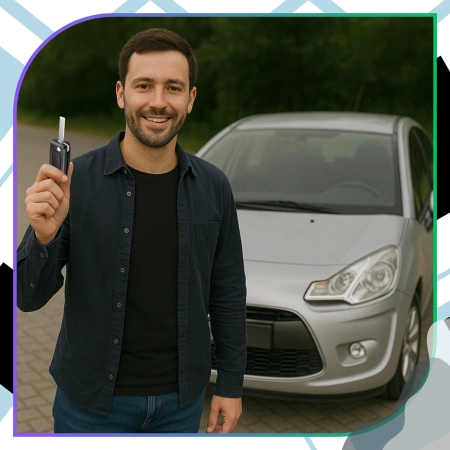 Capac cheie auto telecomanda CITROEN C3 C4 C5 BERLINGO PEUGEOT PARTNER