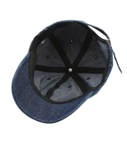 Șapcă de baseball vintage scurtă trucker din denim