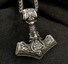 Colier bărbătesc argint Hammer of THOR MJOLNIR, oțel