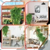 Feriga artificiala set de 2 flori verzi decor suspendat 82 cm
