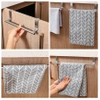 Hangers 2pc pentru bucătărie dulap baie ușă prosop feroviar argint