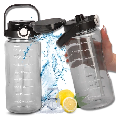 Sticla sport TRESSARI pentru alergat 1500ml PC BPA FREE pentru apa