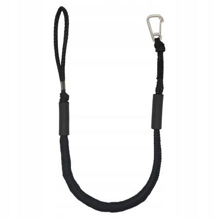 Funie elastica de ancorare, neagra 165cm, pentru ponton, scuter, barca