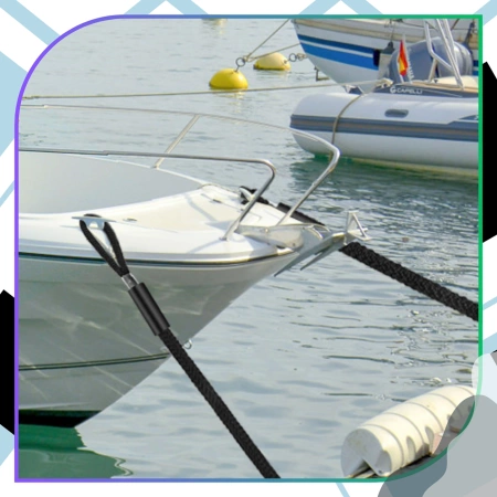frânghie de ancorare universală de 1000 kg pentru bărci, schiuri, jet-ski-uri de până la 120 cm