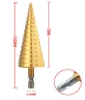 Burghie trepte Burghie din oțel de mare viteză set conic de 4-32 mm