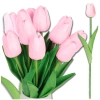 Buchet lalele artificiale 10buc flori decorative roz