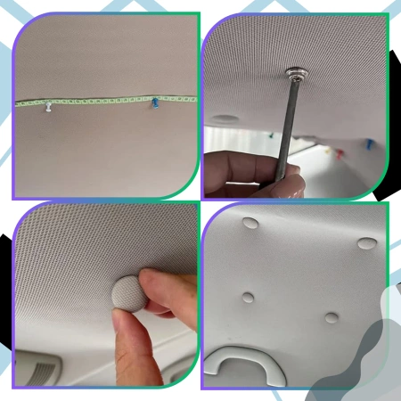 Kit reparatie captuseala auto 80 buc Nituri gri